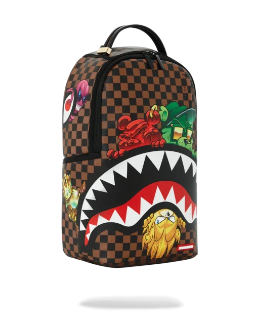 Sprayground Sharks In Paris Characters Sneakin DLXV Backpack - Image 2