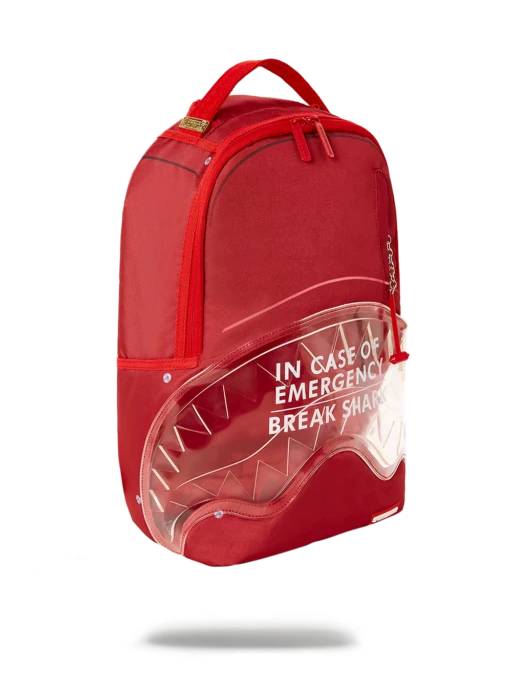 Sprayground Break In Case Of Emergency Shark DLX Backpack - Image 2