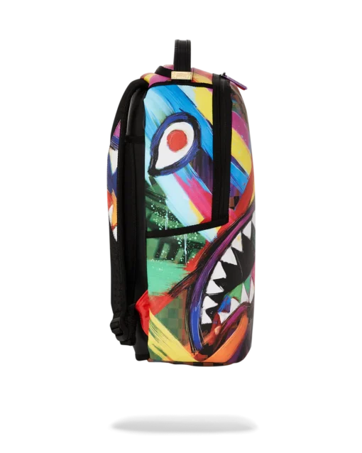 Sprayground Sharks In Paris City Streaks DLXV Backpack - Image 3