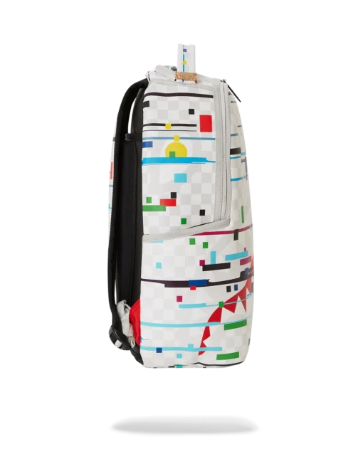 Sprayground Sharks In Paris Glitch Rider DLXV Backpack - Image 3