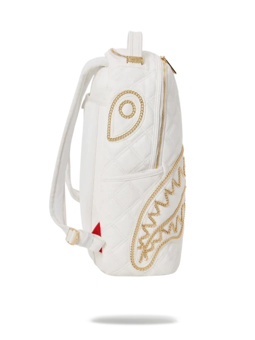 Sprayground Riviera White Gold DLX Backpack - Image 2