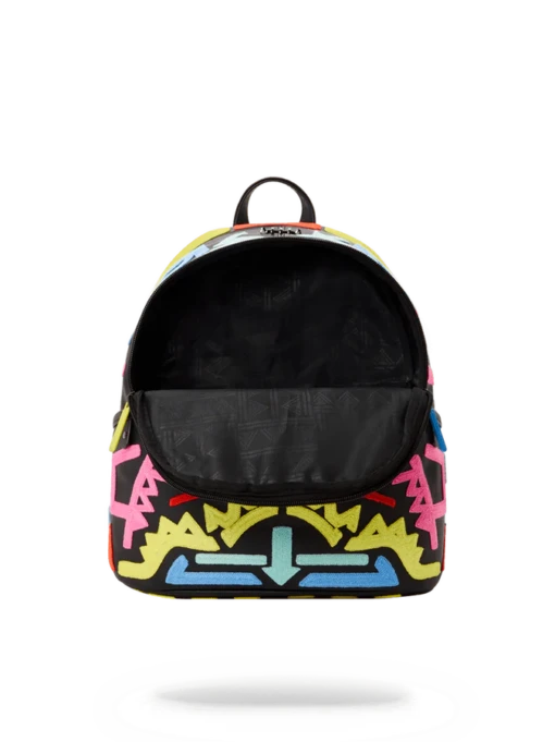Sprayground AI3 Path To The Future Tribal Neon Savage Backpack - Image 2