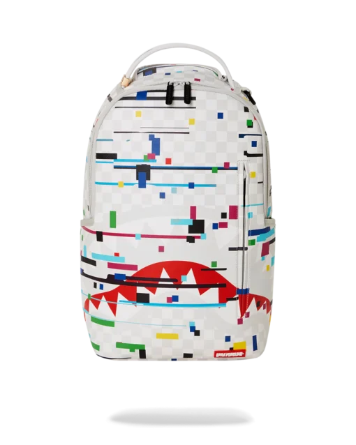 Sprayground Sharks In Paris Glitch Rider DLXV Backpack