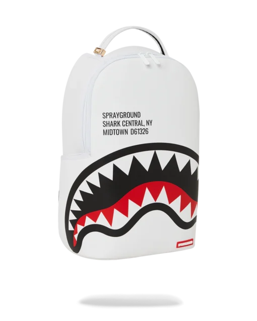 Sprayground Shark Central 2.0 White DLXV Backpack - Image 2