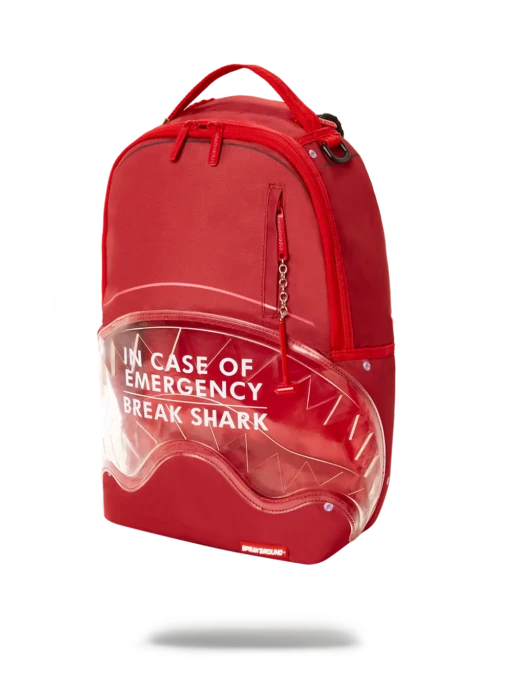 Sprayground Break In Case Of Emergency Shark DLX Backpack - Image 5