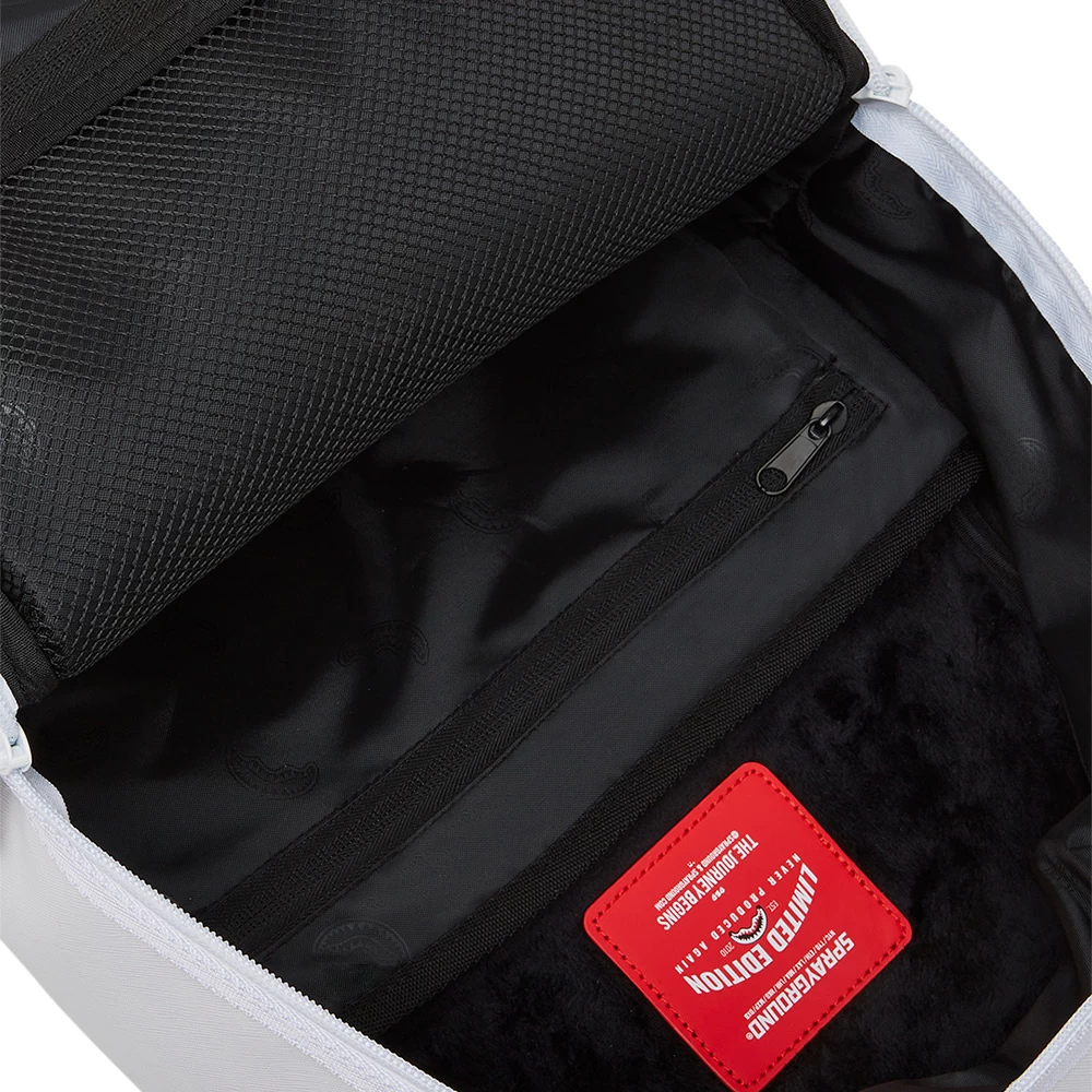 Sprayground Shark Central 2.0 White DLXV Backpack 10 Sprayground Shark Central 2.0 White DLXV Backpack - Image 8