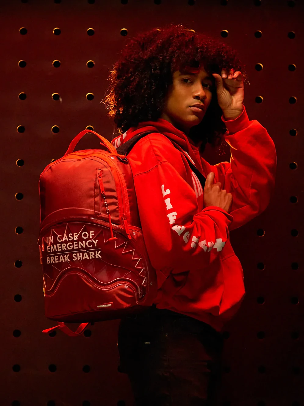 Sprayground Break In Case Of Emergency Shark DLX Backpack 13 Sprayground Break In Case Of Emergency Shark DLX Backpack - Image 11