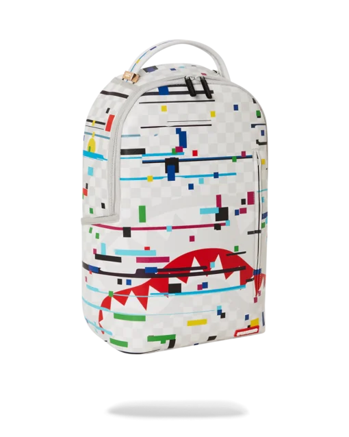 Sprayground Sharks In Paris Glitch Rider DLXV Backpack - Image 2