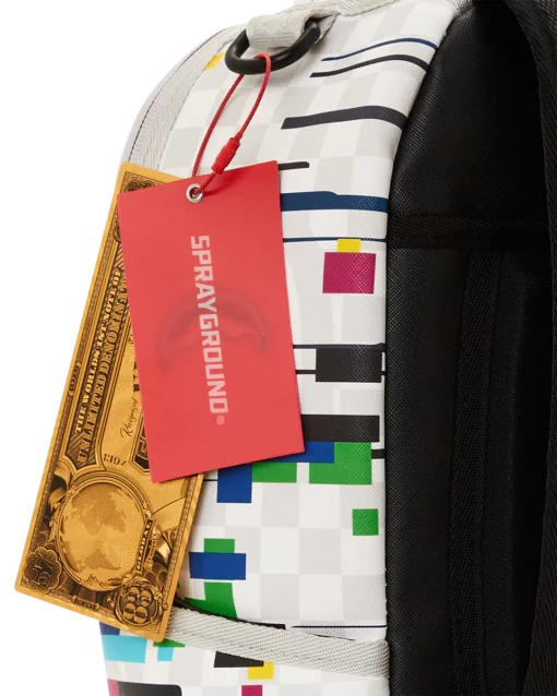 Sprayground Sharks In Paris Glitch Rider DLXV Backpack - Image 12