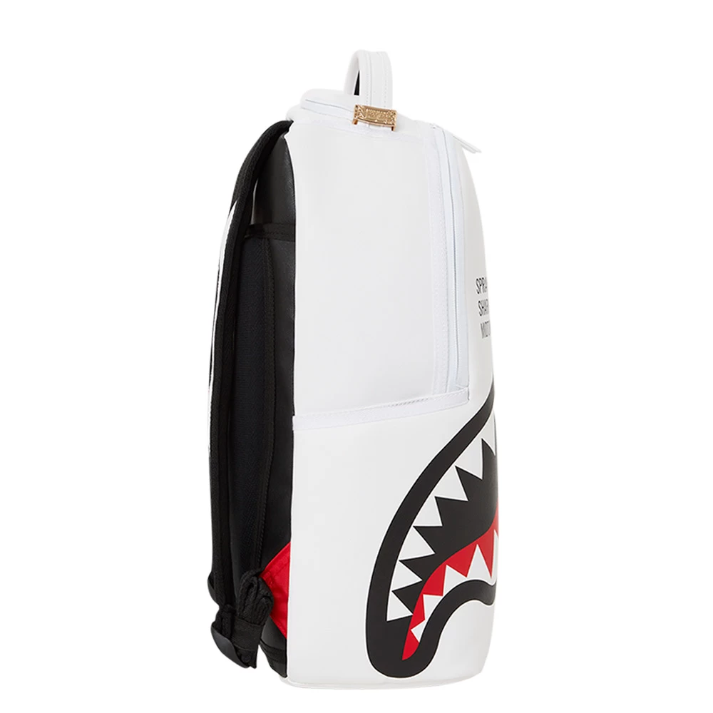 Sprayground Shark Central 2.0 White DLXV Backpack 5 Sprayground Shark Central 2.0 White DLXV Backpack - Image 3