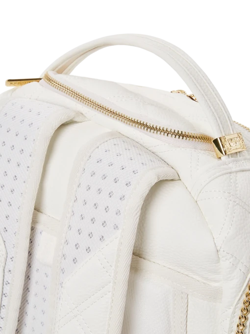 Sprayground Riviera White Gold DLX Backpack - Image 6