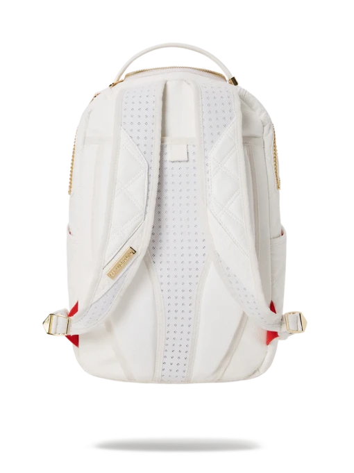 Sprayground Riviera White Gold DLX Backpack - Image 3