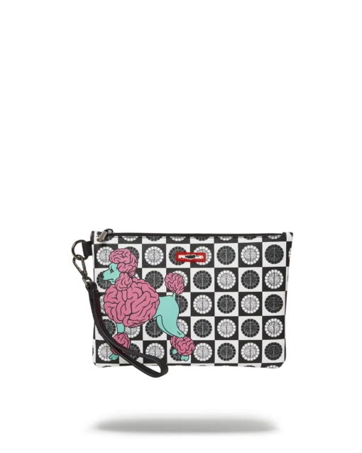 SPRAYGROUND POODLE CHECK RON ENGLISH COLLAB POUCHETTE