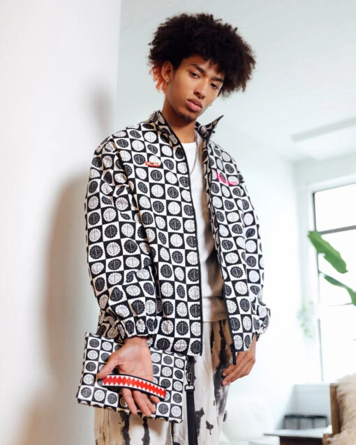 SPRAYGROUND POODLE CHECK RON ENGLISH COLLAB POUCHETTE - Image 4