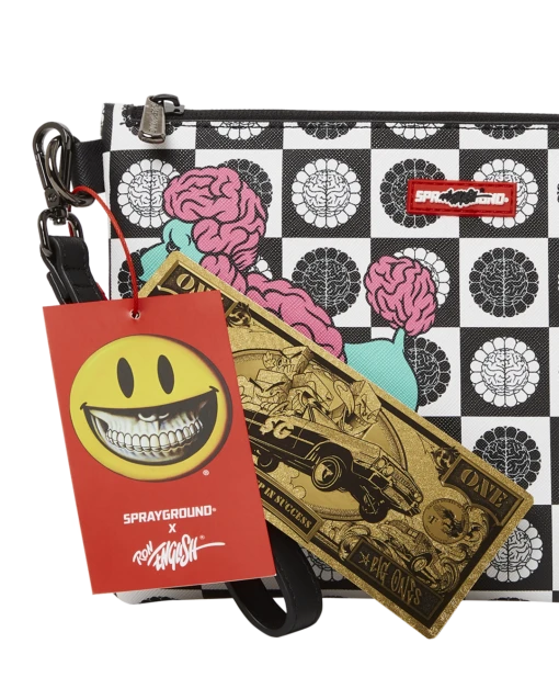 SPRAYGROUND POODLE CHECK RON ENGLISH COLLAB POUCHETTE - Image 11