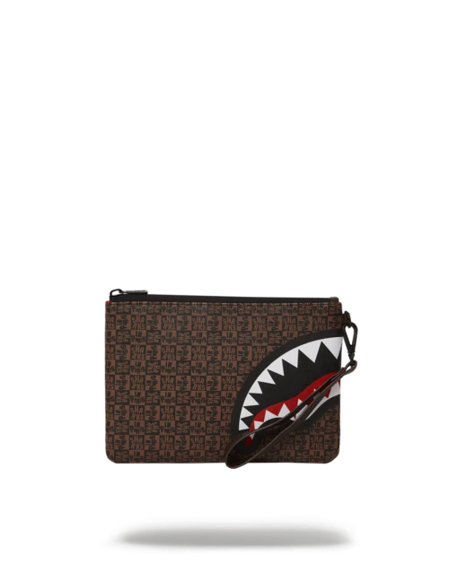 SPRAYGROUND FRENZY SHARKS CROSSOVER CLUTCH