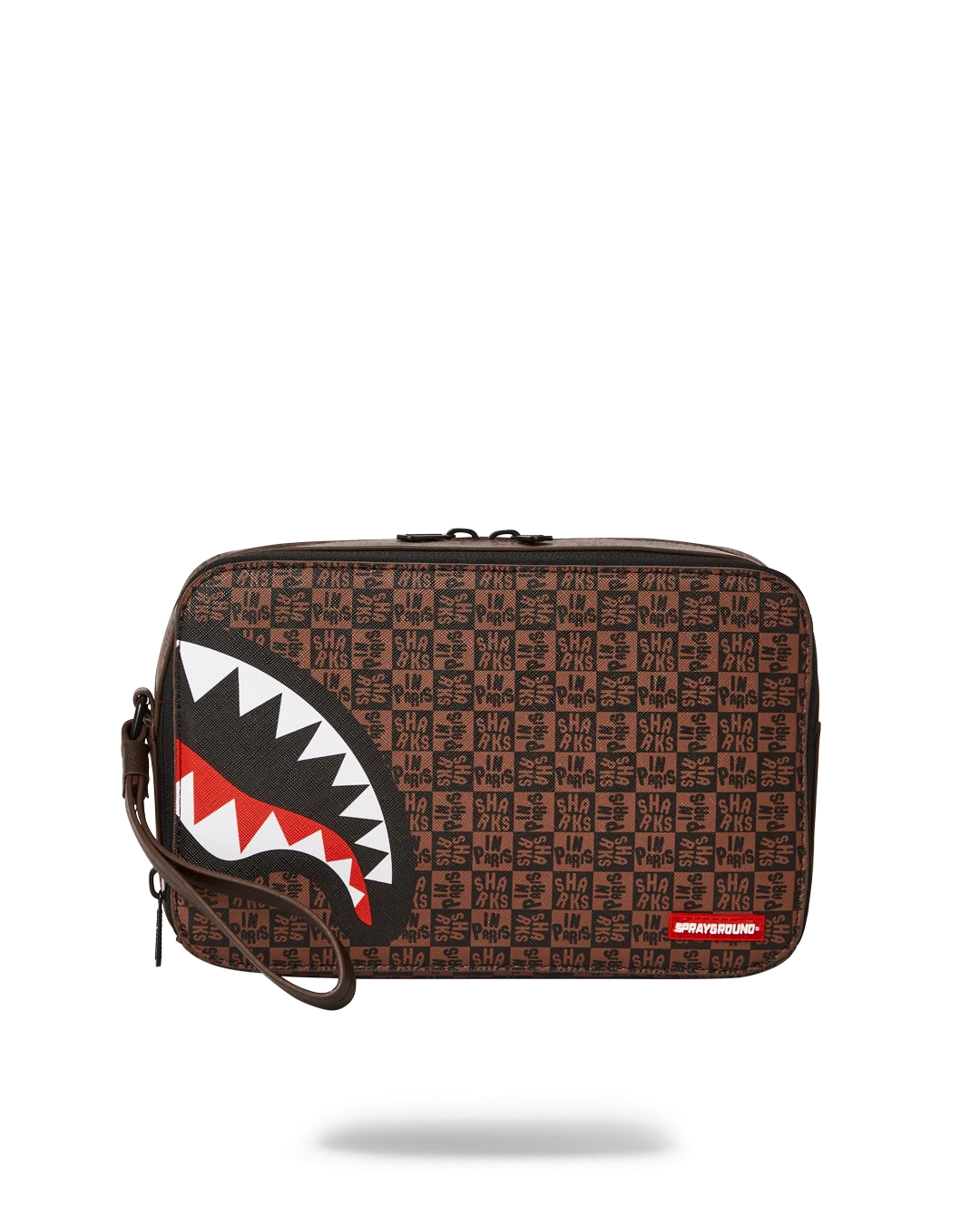SPRAYGROUND FRENZY SHARKS TOILETRY BAG 3 SPRAYGROUND FRENZY SHARKS TOILETRY BAG