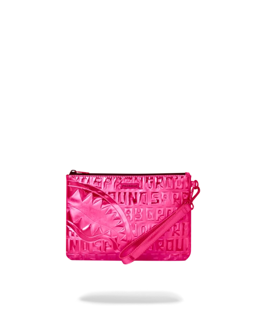 SPRAYGROUND INFINITI PINK DIAMOND CROSSOVER CLUTCH