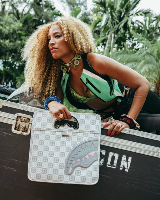 SPRAYGROUND A.I.8 AFRICAN INTELLIGENCE BOOKED & BUSY CITY SAVVY HANDBAG - Image 4