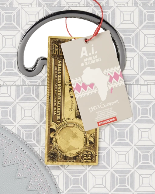 SPRAYGROUND A.I.8 AFRICAN INTELLIGENCE BOOKED & BUSY CITY SAVVY HANDBAG - Image 15