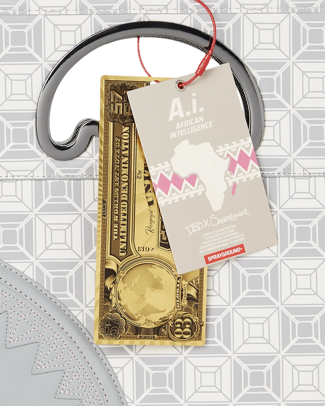 SPRAYGROUND A.I.8 AFRICAN INTELLIGENCE BOOKED & BUSY CITY SAVVY HANDBAG 17 SPRAYGROUND A.I.8 AFRICAN INTELLIGENCE BOOKED & BUSY CITY SAVVY HANDBAG - Image 15