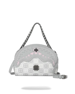 SPRAYGROUND A.I.8 AFRICAN INTELLIGENCE BOOKED & BUSY SHARK HANDBAG