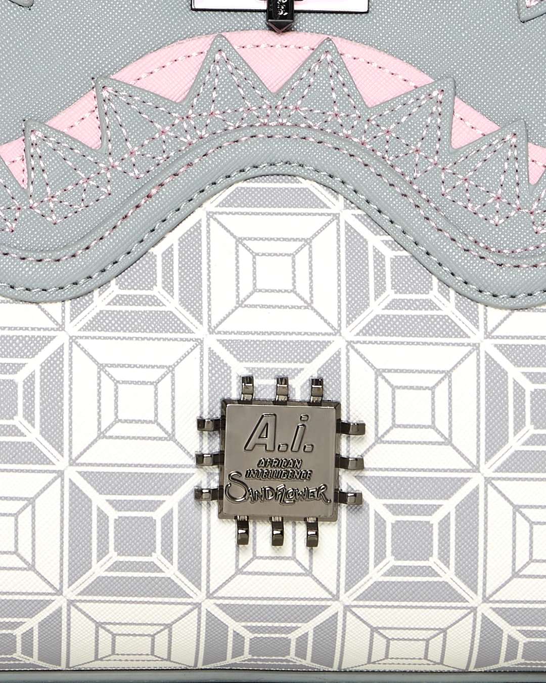 SPRAYGROUND A.I.8 AFRICAN INTELLIGENCE BOOKED & BUSY SHARK HANDBAG 14 SPRAYGROUND A.I.8 AFRICAN INTELLIGENCE BOOKED & BUSY SHARK HANDBAG - Image 12