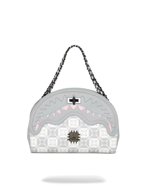 SPRAYGROUND A.I.8 AFRICAN INTELLIGENCE BOOKED & BUSY SHARK HANDBAG - Image 3
