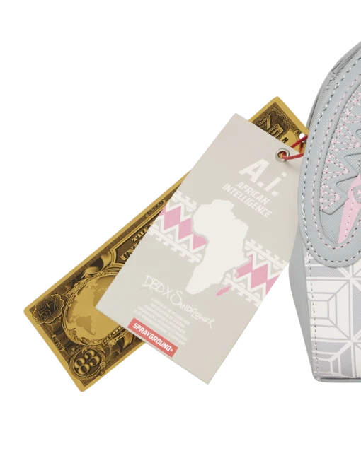 SPRAYGROUND A.I.8 AFRICAN INTELLIGENCE BOOKED & BUSY SHARK HANDBAG - Image 15