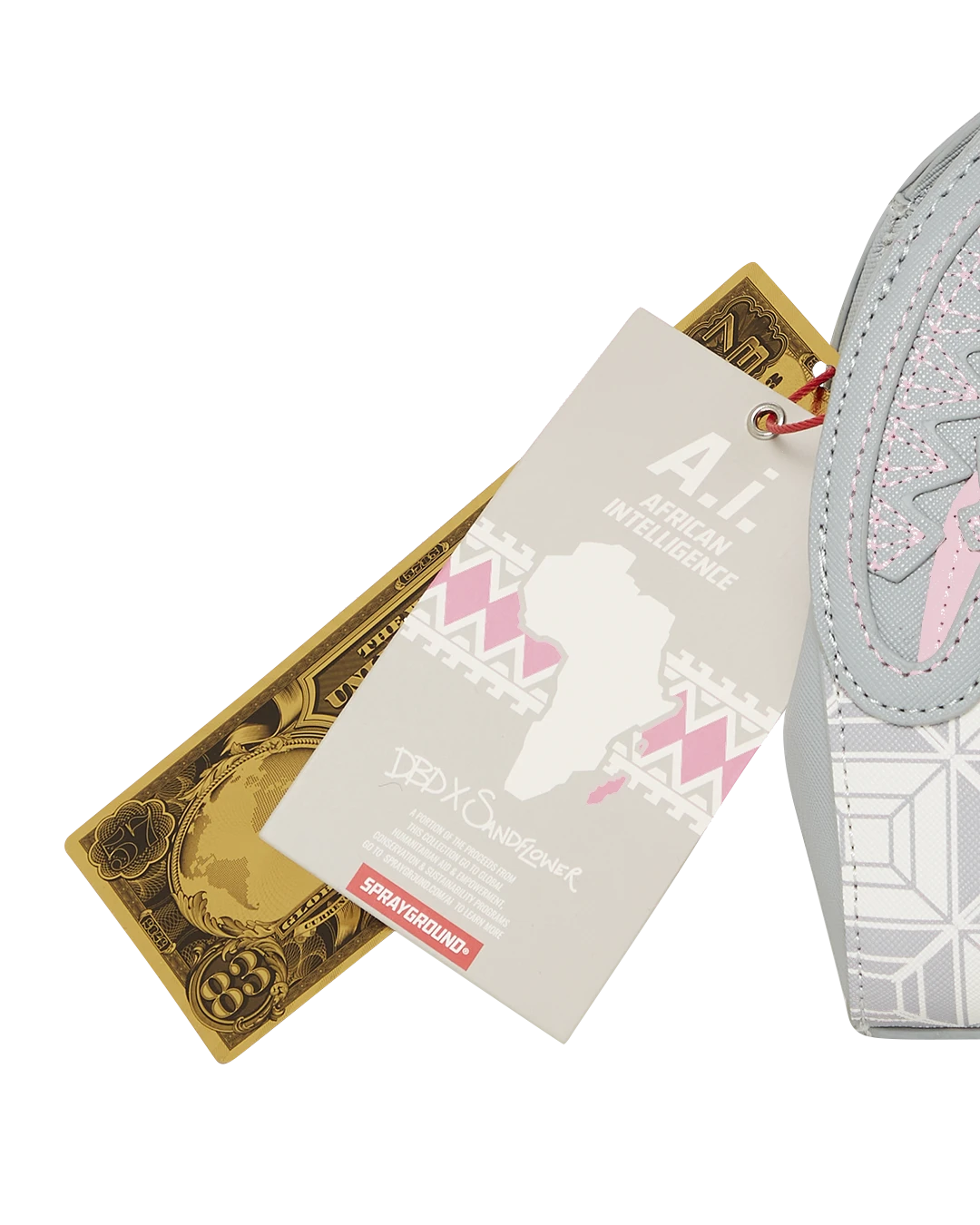 SPRAYGROUND A.I.8 AFRICAN INTELLIGENCE BOOKED & BUSY SHARK HANDBAG 17 SPRAYGROUND A.I.8 AFRICAN INTELLIGENCE BOOKED & BUSY SHARK HANDBAG - Image 15