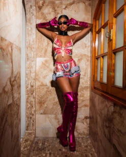 SPRAYGROUND A.I.8 AFRICAN INTELLIGENCE BOOKED & BUSY CHARM WAISTBELT 24 SPRAYGROUND A.I.8 AFRICAN INTELLIGENCE BOOKED & BUSY CHARM WAISTBELT -Bag Sale Store B5571 4 1