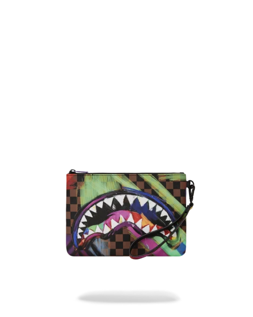 SPRAYGROUND SHARKS IN PARIS CITY STREAKS CROSSOVER CLUTCH