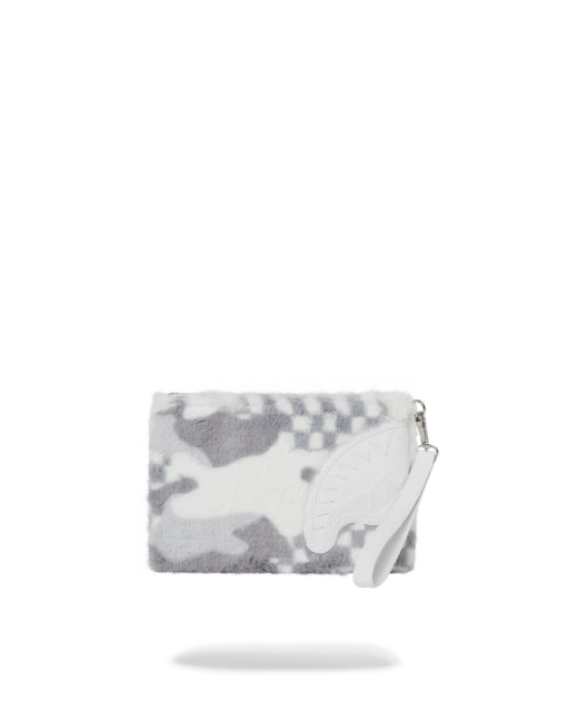 SPRAYGROUND 3AM PLUSH SWISS ALPS CROSSOVER CLUTCH