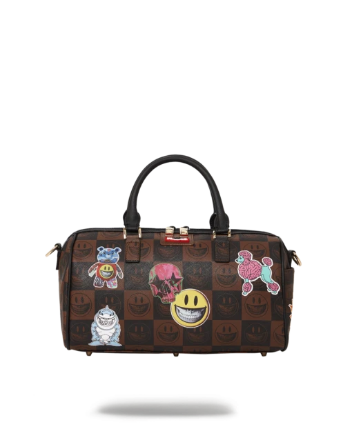 SPRAYGROUND GLOBAL MOGUL POPAGANDA RON ENGLISH EDITION MINI DUFFLE