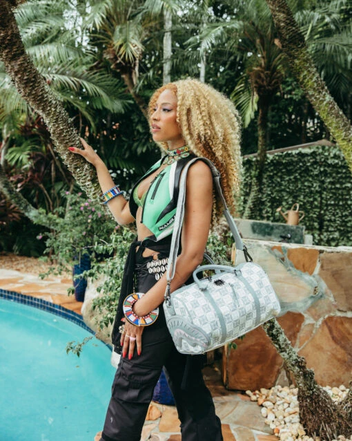 SPRAYGROUND A.I.8 AFRICAN INTELLIGENCE BOOKED & BUSY MINI DUFFLE - Image 2