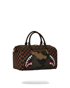 SPRAYGROUND EXTERIOR GOLD ZIP POCKET SHARKS IN PARIS MINI DUFFLE 17 SPRAYGROUND EXTERIOR GOLD ZIP POCKET SHARKS IN PARIS MINI DUFFLE -Bag Sale Store D5627 2