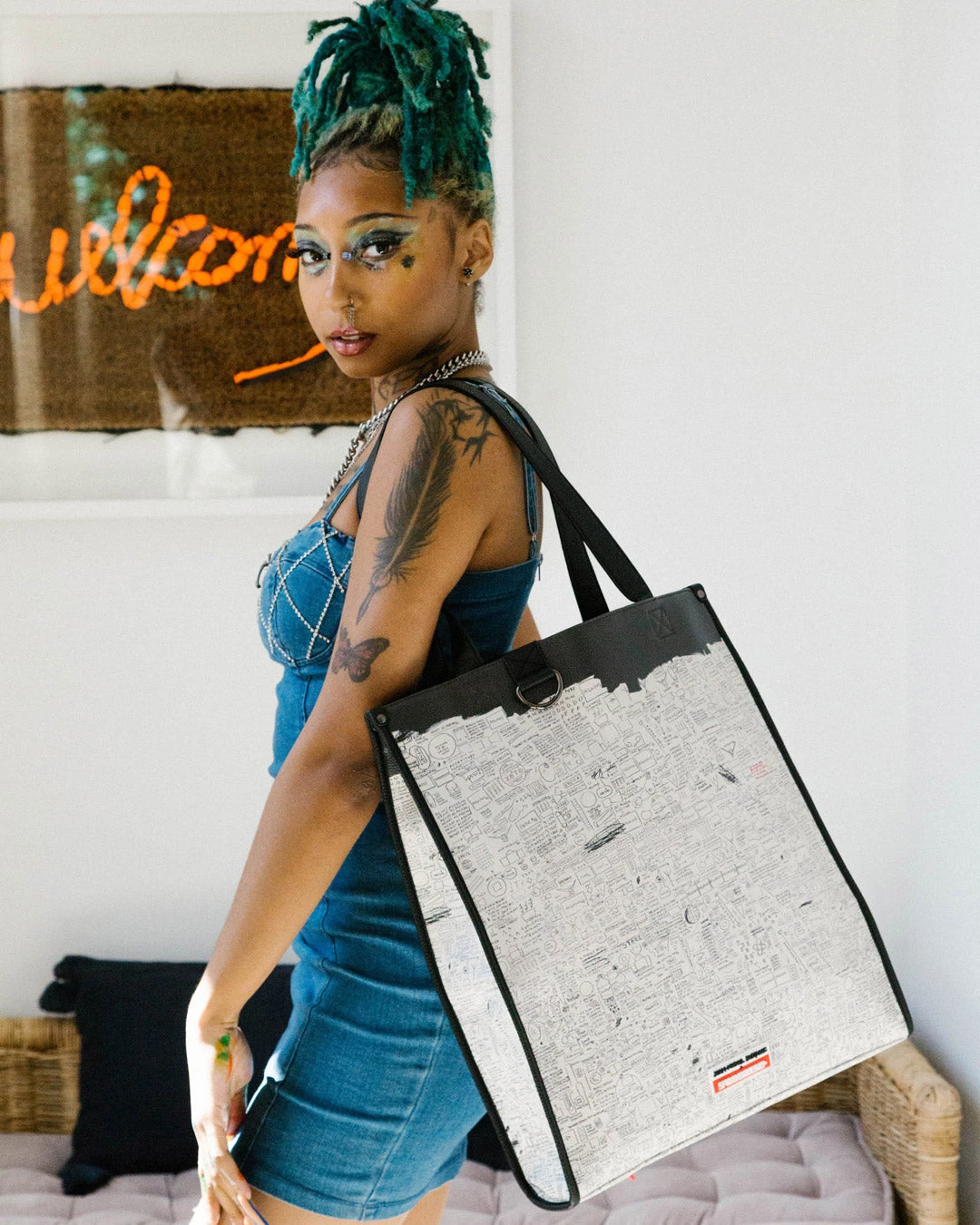 SPRAYGROUND OFFICIAL BASQUIAT PEGASUS 1987 LOFT TOTE 4 SPRAYGROUND OFFICIAL BASQUIAT PEGASUS 1987 LOFT TOTE - Image 2