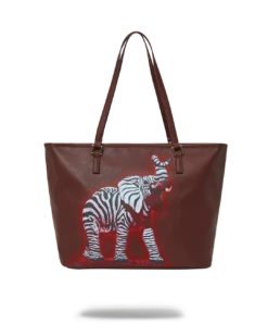 SPRAYGROUND ZEBRA ELEPHANT RON ENGLISH COLLAB TOTE 18 SPRAYGROUND ZEBRA ELEPHANT RON ENGLISH COLLAB TOTE -Bag Sale Store T4920 3