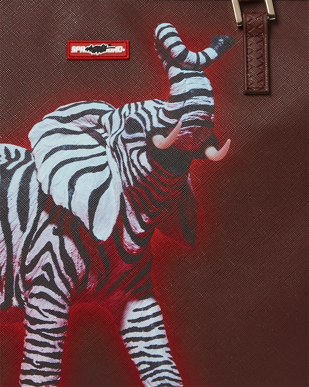 SPRAYGROUND ZEBRA ELEPHANT RON ENGLISH COLLAB TOTE 12 SPRAYGROUND ZEBRA ELEPHANT RON ENGLISH COLLAB TOTE - Image 10