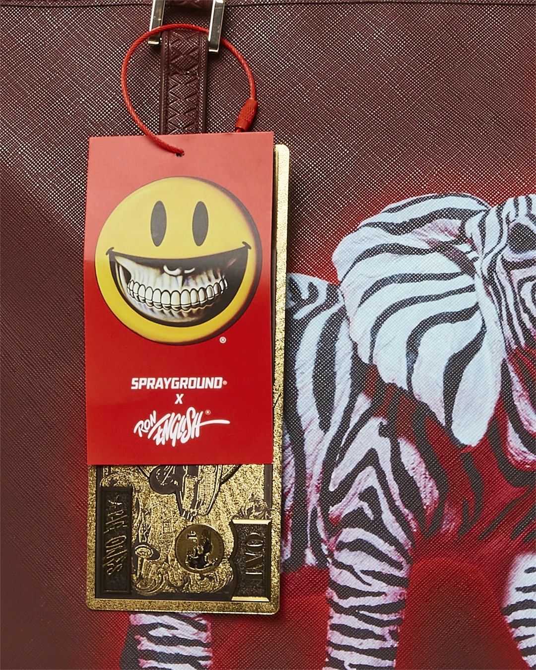 SPRAYGROUND ZEBRA ELEPHANT RON ENGLISH COLLAB TOTE 14 SPRAYGROUND ZEBRA ELEPHANT RON ENGLISH COLLAB TOTE - Image 12
