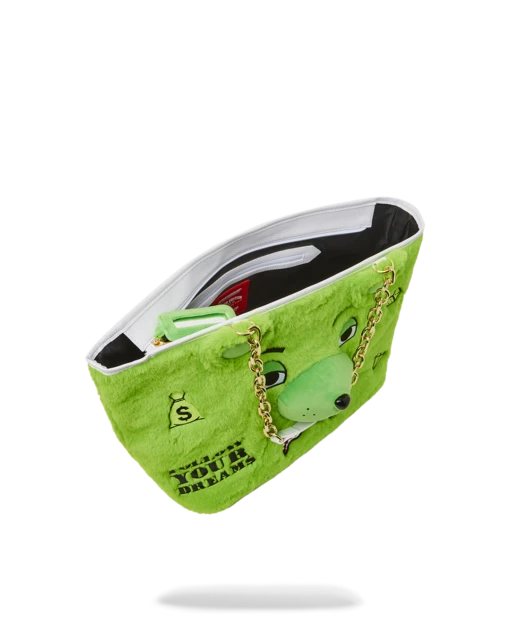 SPRAYGROUND PLUSH MONEYBEAR TOTE (GREEN) - Image 7