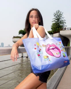 SPRAYGROUND BLAH! BEACH TOTE 17 SPRAYGROUND BLAH! BEACH TOTE -Bag Sale Store T5587 3 1